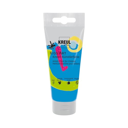 KREUL 43310 - Kids Art Kinder-Künstlerfarbe, Primärblau 75 ml Tube, Schulmalfarbe auf Wasserbasis, matte deckende Bastelfarbe für Leinwand, Papier und Karton, vegan KREUL 43310 - Kids Art Kinder-Künstlerfarbe, Primärblau 75 ml Tube, Schulmalfarbe auf Wasserbasis, matte deckende Bastelfarbe für Leinwand, Papier und Karton, vegan von Kreul