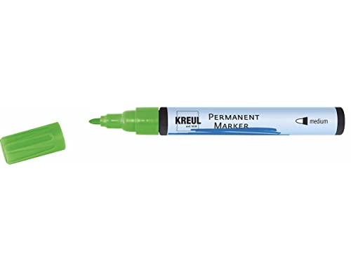 KREUL 47608 - Permanentmarker medium, hellgrün, mit Rundspitze, Strichstärke 1,5 - 3 mm, für flächige Gestaltungen, zum Beschriften und Gestalten für Grafiker, Industrieanwender, Kunst und Hobby KREUL 47608 - Permanentmarker medium, hellgrün, mit Rundspitze, Strichstärke 1,5 - 3 mm, für flächige Gestaltungen, zum Beschriften und Gestalten für Grafiker, Industrieanwender, Kunst und Hobby von Kreul