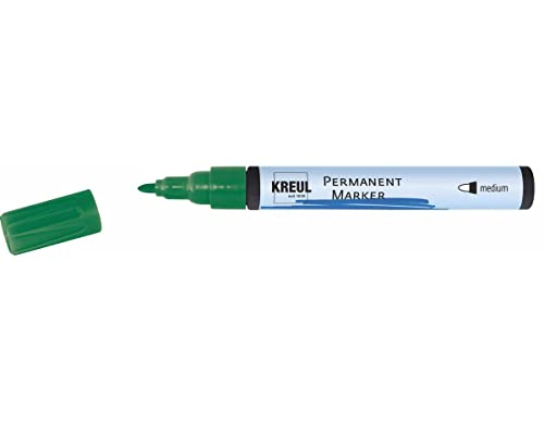 KREUL 47614 - Permanentmarker medium, grün, mit Rundspitze, Strichstärke 1,5 - 3 mm, für flächige Gestaltungen, zum Beschriften und Gestalten für Grafiker, Industrieanwender, Kunst und Hobby KREUL 47614 - Permanentmarker medium, grün, mit Rundspitze, Strichstärke 1,5 - 3 mm, für flächige Gestaltungen, zum Beschriften und Gestalten für Grafiker, Industrieanwender, Kunst und Hobby von Kreul