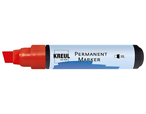 KREUL 48012 - Permanentmarker XXL, rot, Strichstärke 4 - 12 mm, für extrabreites Markieren, zum Beschriften und Gestalten für Grafiker, Industrieanwender, Kunst und Hobby KREUL 48012 - Permanentmarker XXL, rot, Strichstärke 4 - 12 mm, für extrabreites Markieren, zum Beschriften und Gestalten für Grafiker, Industrieanwender, Kunst und Hobby von Kreul