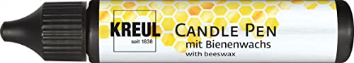 KREUL 49712 - Candle Pen, schwarz, 29 ml, Kerzenstift mit feiner Malspitze, Farbe mit Bienenwachs zum Verzieren & Bemalen von Kerzen KREUL 49712 - Candle Pen, schwarz, 29 ml, Kerzenstift mit feiner Malspitze, Farbe mit Bienenwachs zum Verzieren & Bemalen von Kerzen von Kreul