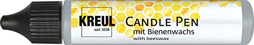 KREUL 49713 - Candle Pen, silber, 29 ml, Kerzenstift mit feiner Malspitze, Farbe mit Bienenwachs zum Verzieren & Bemalen von Kerzen KREUL 49713 - Candle Pen, silber, 29 ml, Kerzenstift mit feiner Malspitze, Farbe mit Bienenwachs zum Verzieren & Bemalen von Kerzen von Kreul
