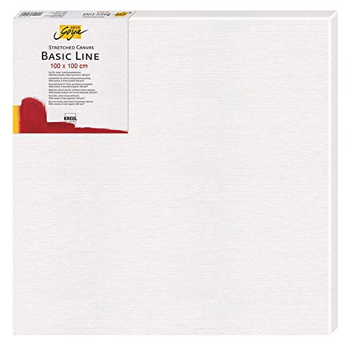 KREUL 610010 - Solo Goya Stretched Canvas Basic Line, Keilrahmen ca. 100 x 100 cm, mit Leinwand aus Baumwolle 4 fach grundiert, ideal für Öl, Acryl-und Gouachefarben KREUL 610010 - Solo Goya Stretched Canvas Basic Line, Keilrahmen ca. 100 x 100 cm, mit Leinwand aus Baumwolle 4 fach grundiert, ideal für Öl, Acryl-und Gouachefarben von Kreul