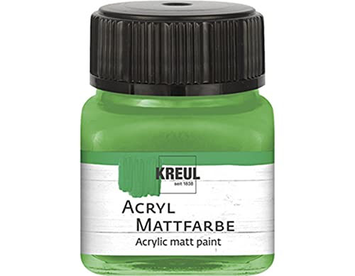 KREUL 75210 - Acryl Mattfarbe, hellgrün im 20 ml Glas, cremig deckende, schnelltrocknende Farbe auf Wasserbasis, für viele verschiedene Untergründe geeignet KREUL 75210 - Acryl Mattfarbe, hellgrün im 20 ml Glas, cremig deckende, schnelltrocknende Farbe auf Wasserbasis, für viele verschiedene Untergründe geeignet von Kreul