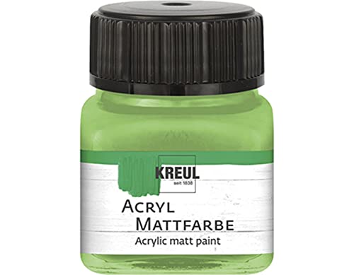 KREUL 75242 - Acryl Mattfarbe, maigrün im 20 ml Glas, cremig deckende, schnelltrocknende Farbe auf Wasserbasis, für viele verschiedene Untergründe geeignet KREUL 75242 - Acryl Mattfarbe, maigrün im 20 ml Glas, cremig deckende, schnelltrocknende Farbe auf Wasserbasis, für viele verschiedene Untergründe geeignet von Kreul