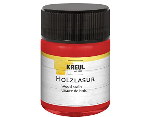 KREUL 78506 - Farbintensive Acryl Holzlasur, 50 ml Glas in cherry, für unbehandeltes, natürliches Holz und saugende Naturpapiere, fließend - flüssige Farbe auf Wasserbasis KREUL 78506 - Farbintensive Acryl Holzlasur, 50 ml Glas in cherry, für unbehandeltes, natürliches Holz und saugende Naturpapiere, fließend - flüssige Farbe auf Wasserbasis von Kreul