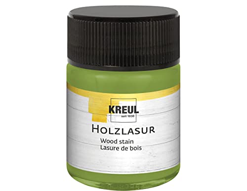 KREUL 78511 - Farbintensive Acryl Holzlasur, 50 ml Glas in pistazie, für unbehandeltes, natürliches Holz und saugende Naturpapiere, fließend - flüssige Farbe auf Wasserbasis KREUL 78511 - Farbintensive Acryl Holzlasur, 50 ml Glas in pistazie, für unbehandeltes, natürliches Holz und saugende Naturpapiere, fließend - flüssige Farbe auf Wasserbasis von Kreul