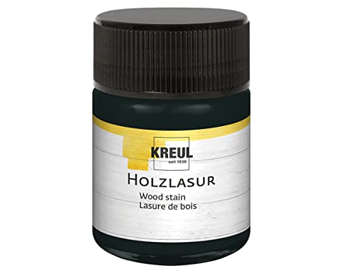 KREUL 78518 - Farbintensive Acryl Holzlasur, 50 ml Glas in ebenholz, für unbehandeltes, natürliches Holz und saugende Naturpapiere, fließend - flüssige Farbe auf Wasserbasis KREUL 78518 - Farbintensive Acryl Holzlasur, 50 ml Glas in ebenholz, für unbehandeltes, natürliches Holz und saugende Naturpapiere, fließend - flüssige Farbe auf Wasserbasis von Kreul