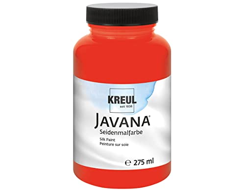 KREUL 8123-275 - Javana Seidenmalfarbe 275 ml, rosenrot, hochpigmentierte und brillante Farbe auf Wasserbasis, mit fließend flüssigem Charakter, dringt tief in die Fasern ein KREUL 8123-275 - Javana Seidenmalfarbe 275 ml, rosenrot, hochpigmentierte und brillante Farbe auf Wasserbasis, mit fließend flüssigem Charakter, dringt tief in die Fasern ein von Kreul