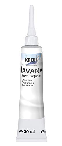 KREUL 815720 - Javana Seidenmalerei Konturenfarbe für Stoffe, 20 ml Tube mit Feinspritzdüse, weiß KREUL 815720 - Javana Seidenmalerei Konturenfarbe für Stoffe, 20 ml Tube mit Feinspritzdüse, weiß von Kreul