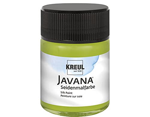 KREUL 8193 - Javana Seidenmalfarbe im 50 ml Glas, maigrün, hochpigmentierte und brillante Farbe auf Wasserbasis, mit fließend flüssigem Charakter, dringt tief in die Fasern ein KREUL 8193 - Javana Seidenmalfarbe im 50 ml Glas, maigrün, hochpigmentierte und brillante Farbe auf Wasserbasis, mit fließend flüssigem Charakter, dringt tief in die Fasern ein von Kreul