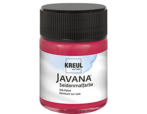 KREUL 8194 - Javana Seidenmalfarbe im 50 ml Glas, cherry, hochpigmentierte und brillante Farbe auf Wasserbasis, mit fließend flüssigem Charakter, dringt tief in die Fasern ein KREUL 8194 - Javana Seidenmalfarbe im 50 ml Glas, cherry, hochpigmentierte und brillante Farbe auf Wasserbasis, mit fließend flüssigem Charakter, dringt tief in die Fasern ein von Kreul