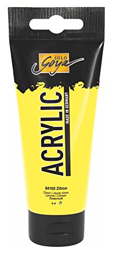 KREUL 84102 - Solo Goya Acrylic, 100 ml Tube in zitron, cremige vielseitig einsetzbare Acrylfarbe in Studienqualität, auf Wasserbasis, schnell und matt trocknend, gut deckend, wasserfest KREUL 84102 - Solo Goya Acrylic, 100 ml Tube in zitron, cremige vielseitig einsetzbare Acrylfarbe in Studienqualität, auf Wasserbasis, schnell und matt trocknend, gut deckend, wasserfest von Kreul