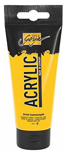KREUL 84103 - Solo Goya Acrylic, 100 ml Tube in kadmiumgelb, cremige vielseitig einsetzbare Acrylfarbe in Studienqualität, auf Wasserbasis, schnell und matt trocknend, gut deckend, wasserfest KREUL 84103 - Solo Goya Acrylic, 100 ml Tube in kadmiumgelb, cremige vielseitig einsetzbare Acrylfarbe in Studienqualität, auf Wasserbasis, schnell und matt trocknend, gut deckend, wasserfest von Kreul