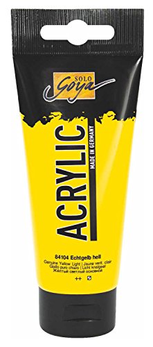 KREUL 84104 - Solo Goya Acrylic, 100 ml Tube in echtgelb hell, cremige vielseitig einsetzbare Acrylfarbe in Studienqualität, auf Wasserbasis, schnell und matt trocknend, gut deckend, wasserfest KREUL 84104 - Solo Goya Acrylic, 100 ml Tube in echtgelb hell, cremige vielseitig einsetzbare Acrylfarbe in Studienqualität, auf Wasserbasis, schnell und matt trocknend, gut deckend, wasserfest von Kreul