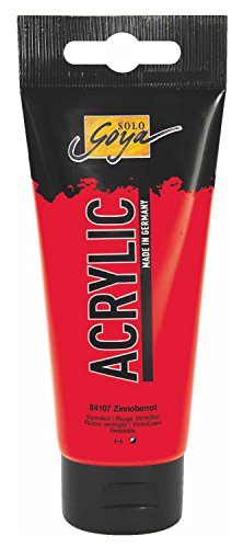 KREUL 84107 - Solo Goya Acrylic, 100 ml Tube in zinnoberrot, cremige vielseitig einsetzbare Acrylfarbe in Studienqualität, auf Wasserbasis, schnell und matt trocknend, gut deckend, wasserfest KREUL 84107 - Solo Goya Acrylic, 100 ml Tube in zinnoberrot, cremige vielseitig einsetzbare Acrylfarbe in Studienqualität, auf Wasserbasis, schnell und matt trocknend, gut deckend, wasserfest von Kreul