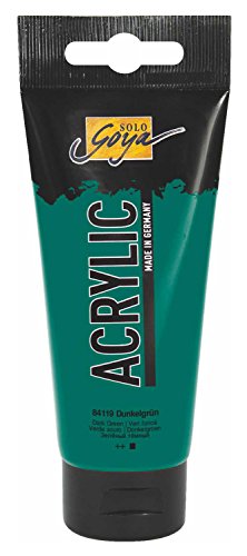 KREUL 84119 - Solo Goya Acrylic, 100 ml Tube in dunkelgrün, cremige vielseitig einsetzbare Acrylfarbe in Studienqualität, auf Wasserbasis, schnell und matt trocknend, gut deckend, wasserfest KREUL 84119 - Solo Goya Acrylic, 100 ml Tube in dunkelgrün, cremige vielseitig einsetzbare Acrylfarbe in Studienqualität, auf Wasserbasis, schnell und matt trocknend, gut deckend, wasserfest von Kreul