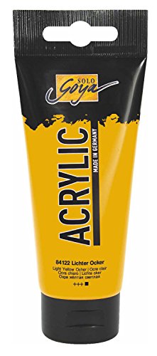 KREUL 84122 - Solo Goya Acrylic, 100 ml Tube in lichter Ocker, cremige vielseitig einsetzbare Acrylfarbe in Studienqualität, auf Wasserbasis, schnell und matt trocknend, gut deckend, wasserfest KREUL 84122 - Solo Goya Acrylic, 100 ml Tube in lichter Ocker, cremige vielseitig einsetzbare Acrylfarbe in Studienqualität, auf Wasserbasis, schnell und matt trocknend, gut deckend, wasserfest von Kreul