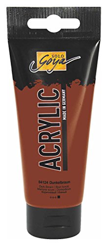 KREUL 84124 - Solo Goya Acrylic, 100 ml Tube in dunkelbraun, cremige vielseitig einsetzbare Acrylfarbe in Studienqualität, auf Wasserbasis, schnell und matt trocknend, gut deckend, wasserfest KREUL 84124 - Solo Goya Acrylic, 100 ml Tube in dunkelbraun, cremige vielseitig einsetzbare Acrylfarbe in Studienqualität, auf Wasserbasis, schnell und matt trocknend, gut deckend, wasserfest von Kreul