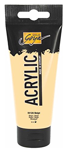 KREUL 84129 - Solo Goya Acrylic, 100 ml Tube in beige, cremige vielseitig einsetzbare Acrylfarbe in Studienqualität, auf Wasserbasis, schnell und matt trocknend, gut deckend, wasserfest KREUL 84129 - Solo Goya Acrylic, 100 ml Tube in beige, cremige vielseitig einsetzbare Acrylfarbe in Studienqualität, auf Wasserbasis, schnell und matt trocknend, gut deckend, wasserfest von Kreul