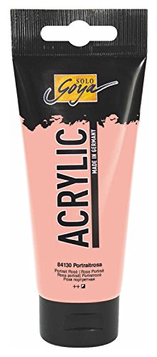 KREUL 84130 - Solo Goya Acrylic, 100 ml Tube in pastellrosa, cremige vielseitig einsetzbare Acrylfarbe in Studienqualität, auf Wasserbasis, schnell und matt trocknend, gut deckend, wasserfest KREUL 84130 - Solo Goya Acrylic, 100 ml Tube in pastellrosa, cremige vielseitig einsetzbare Acrylfarbe in Studienqualität, auf Wasserbasis, schnell und matt trocknend, gut deckend, wasserfest von Kreul