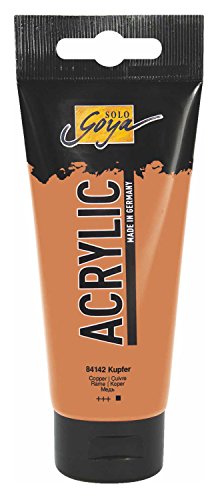 KREUL 84142 - Solo Goya Acrylic, 100 ml Tube in kupfer, cremige vielseitig einsetzbare Acrylfarbe in Studienqualität, auf Wasserbasis, schnell und matt trocknend, gut deckend, wasserfest KREUL 84142 - Solo Goya Acrylic, 100 ml Tube in kupfer, cremige vielseitig einsetzbare Acrylfarbe in Studienqualität, auf Wasserbasis, schnell und matt trocknend, gut deckend, wasserfest von Kreul