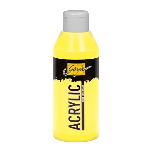 KREUL 84202 - Solo Goya Acrylic zitron, 250 ml Flasche, cremige vielseitig einsetzbare Acrylfarbe in Studienqualität, auf Wasserbasis, schnell und matt trocknend, gut deckend, wasserfest KREUL 84202 - Solo Goya Acrylic zitron, 250 ml Flasche, cremige vielseitig einsetzbare Acrylfarbe in Studienqualität, auf Wasserbasis, schnell und matt trocknend, gut deckend, wasserfest von Kreul