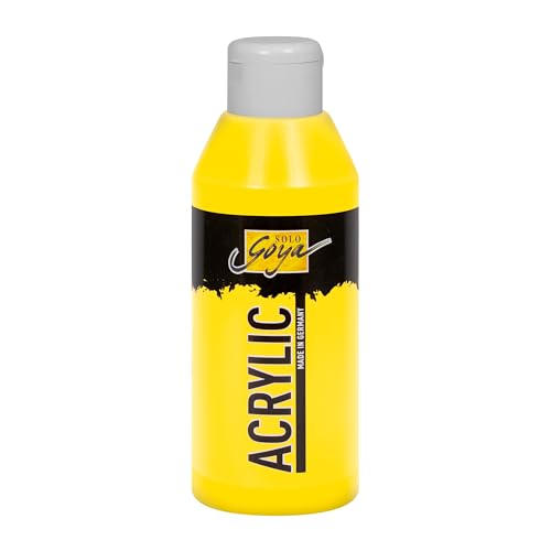 KREUL 84204 - Solo Goya Acrylic echtgelb hell, 250 ml Flasche, cremige vielseitig einsetzbare Acrylfarbe in Studienqualität, auf Wasserbasis, schnell und matt trocknend, gut deckend, wasserfest KREUL 84204 - Solo Goya Acrylic echtgelb hell, 250 ml Flasche, cremige vielseitig einsetzbare Acrylfarbe in Studienqualität, auf Wasserbasis, schnell und matt trocknend, gut deckend, wasserfest von Kreul