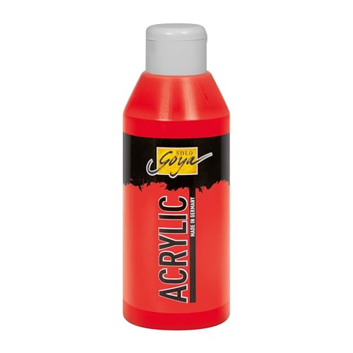KREUL 84207 - Solo Goya Acrylic zinnoberrot, 250 ml Flasche, cremige vielseitig einsetzbare Acrylfarbe in Studienqualität, auf Wasserbasis, schnell und matt trocknend, gut deckend, wasserfest KREUL 84207 - Solo Goya Acrylic zinnoberrot, 250 ml Flasche, cremige vielseitig einsetzbare Acrylfarbe in Studienqualität, auf Wasserbasis, schnell und matt trocknend, gut deckend, wasserfest von Kreul