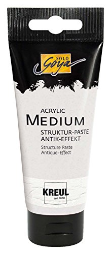 KREUL 86101 - Solo Goya Acrylic Medium, 100 ml Tube, Strukturpaste Antik Effekt, pastose Spachtelmasse zur Erzeugung einer Antikoptik KREUL 86101 - Solo Goya Acrylic Medium, 100 ml Tube, Strukturpaste Antik Effekt, pastose Spachtelmasse zur Erzeugung einer Antikoptik von Kreul