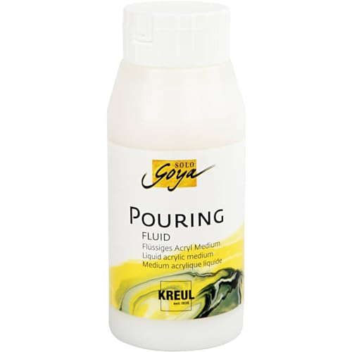 KREUL 87210 - Solo Goya Pouring Fluid, 750 ml Flasche, flüssiges Acrylmedium für Gieß- und Fließtechniken, auf Wasserbasis, optimiert das Fließverhalten von Acrylfarben KREUL 87210 - Solo Goya Pouring Fluid, 750 ml Flasche, flüssiges Acrylmedium für Gieß- und Fließtechniken, auf Wasserbasis, optimiert das Fließverhalten von Acrylfarben von Kreul