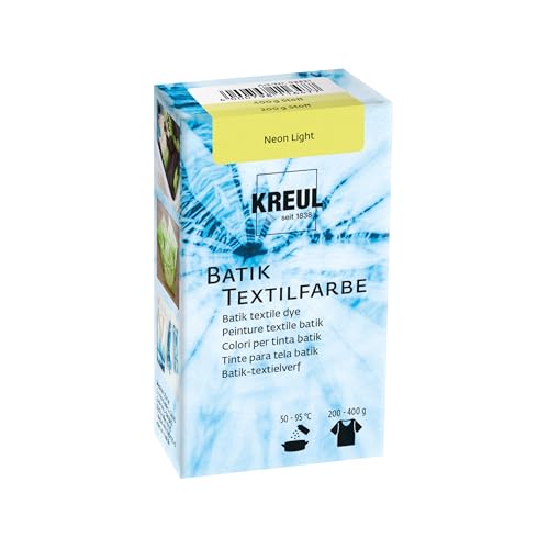 KREUL 98521 - Batik-Textilfarbe Neon Light, 70 g, Farbpulver zum Batiken und Färben von Textilien von Kreul