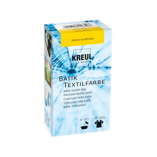 KREUL 98522 - Batik-Textilfarbe Yellow Sunflower, 70 g, Farbpulver zum Batiken und Färben von Textilien KREUL 98522 - Batik-Textilfarbe Yellow Sunflower, 70 g, Farbpulver zum Batiken und Färben von Textilien von Kreul