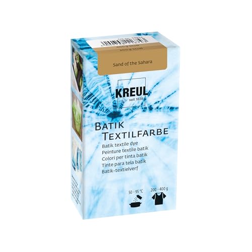 KREUL 98534 - Batik-Textilfarbe Sand of the Sahara, 70 g, Farbpulver zum Batiken und Färben von Textilien von Kreul