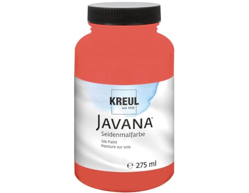 KREUL Javana 8136-275 – Seidenfarbe, 275 ml, Rot/Gelb von Kreul