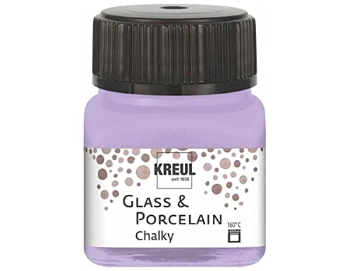 KREUL 16636 - Glass & Porcelain Chalky Sweet Lavender, 20 ml Glas, sanft - matte Glas- und Porzellanmalfarbe auf Wasserbasis, schnelltrocknend, deckend KREUL 16636 - Glass & Porcelain Chalky Sweet Lavender, 20 ml Glas, sanft - matte Glas- und Porzellanmalfarbe auf Wasserbasis, schnelltrocknend, deckend von Kreul