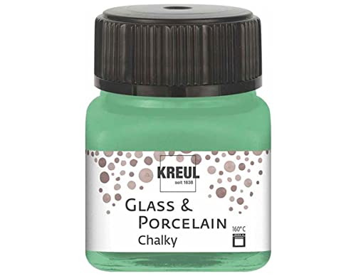 KREUL 16640 - Glass & Porcelain Chalky Rosemary Green, 20 ml Glas, sanft - matte Glas- und Porzellanmalfarbe auf Wasserbasis, schnelltrocknend, deckend KREUL 16640 - Glass & Porcelain Chalky Rosemary Green, 20 ml Glas, sanft - matte Glas- und Porzellanmalfarbe auf Wasserbasis, schnelltrocknend, deckend von Kreul