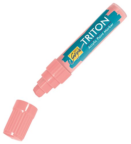 KREUL 17932 - Solo Goya Triton Acrylic Paint Marker, portraitrosa, Künstlerstift mit Acrylfarbe auf Wasserbasis, matt auftrocknend, formstabile Keilspitze ca. 15 mm für große Flächen KREUL 17932 - Solo Goya Triton Acrylic Paint Marker, portraitrosa, Künstlerstift mit Acrylfarbe auf Wasserbasis, matt auftrocknend, formstabile Keilspitze ca. 15 mm für große Flächen von Kreul