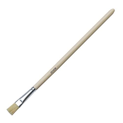 KREUL 201406 - Solo Goya Künstlerpinsel Borste, Pinsel mit Besatz aus weißer Chinaborste, für Studenten und Einsteiger geeignet, naturbelassener Stiel, Flachpinsel Größe 6 KREUL 201406 - Solo Goya Künstlerpinsel Borste, Pinsel mit Besatz aus weißer Chinaborste, für Studenten und Einsteiger geeignet, naturbelassener Stiel, Flachpinsel Größe 6 von Kreul
