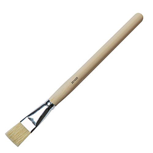 KREUL 201420 - Solo Goya Künstlerpinsel Borste, Pinsel mit Besatz aus weißer Chinaborste, für Studenten und Einsteiger geeignet, naturbelassener Stiel, Flachpinsel Größe 20 KREUL 201420 - Solo Goya Künstlerpinsel Borste, Pinsel mit Besatz aus weißer Chinaborste, für Studenten und Einsteiger geeignet, naturbelassener Stiel, Flachpinsel Größe 20 von Kreul