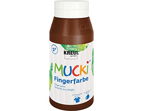 MUCKI Fingerfarbe Braun 750 ml von Kreul