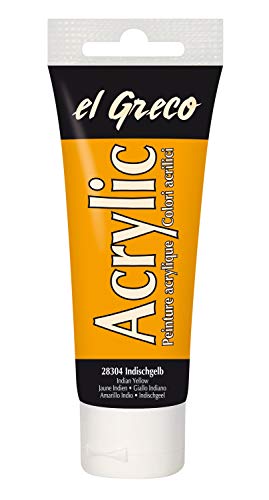 KREUL 28304 - El Greco Acrylic, 75 ml Tube in indischgelb, hochpigmentierte, glänzende Acrylfarbe in Studienqualität, buttrig vermalbar, für pastose Malerei KREUL 28304 - El Greco Acrylic, 75 ml Tube in indischgelb, hochpigmentierte, glänzende Acrylfarbe in Studienqualität, buttrig vermalbar, für pastose Malerei von Kreul