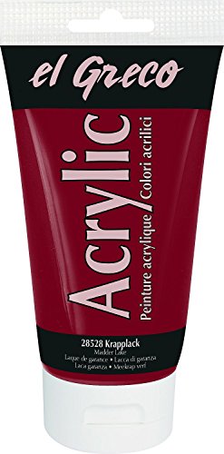 KREUL 28528 - El Greco Acrylic, 150 ml Tube in krapplack, hochpigmentierte, glänzende Acrylfarbe in Studienqualität, buttrig vermalbar, für pastose Malerei KREUL 28528 - El Greco Acrylic, 150 ml Tube in krapplack, hochpigmentierte, glänzende Acrylfarbe in Studienqualität, buttrig vermalbar, für pastose Malerei von Kreul