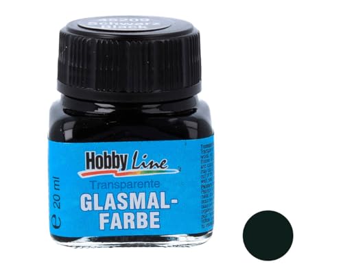 Kreul 45209 Glasmalfarbe auf Kunstharzbasis, 20 ml Glas, Brillante Farbe, lichtecht und wischfest, trocknet streifenlos, zum dekorativen Bemalen von Glasuntergründen, Schwarz deckend Kreul 45209 Glasmalfarbe auf Kunstharzbasis, 20 ml Glas, Brillante Farbe, lichtecht und wischfest, trocknet streifenlos, zum dekorativen Bemalen von Glasuntergründen, Schwarz deckend von Kreul