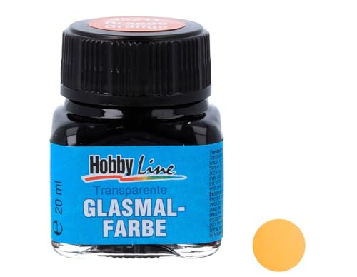 Kreul 45211 Transparente Glasmalfarbe auf Kunstharzbasis, 20 ml Glas in orange, Brillante Farbe, lichtecht und wischfest, trocknet streifenlos, zum dekorativen Bemalen von Glasuntergründen Kreul 45211 Transparente Glasmalfarbe auf Kunstharzbasis, 20 ml Glas in orange, Brillante Farbe, lichtecht und wischfest, trocknet streifenlos, zum dekorativen Bemalen von Glasuntergründen von Kreul