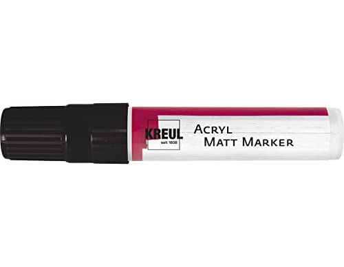 KREUL 46219 - Acryl Matt Marker XXL, mit Keilspitze ca. 15 mm, schwarz, matte, permanente Acrylfarbe auf Wasserbasis, für puristische Elemente KREUL 46219 - Acryl Matt Marker XXL, mit Keilspitze ca. 15 mm, schwarz, matte, permanente Acrylfarbe auf Wasserbasis, für puristische Elemente von Kreul