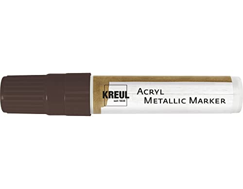 KREUL 46253 - Acryl Metallic Marker XXL, mit Keilspitze ca. 15 mm, kupfer, permanente Acrylfarbe mit Metalliceffekt, für puristische Elemente KREUL 46253 - Acryl Metallic Marker XXL, mit Keilspitze ca. 15 mm, kupfer, permanente Acrylfarbe mit Metalliceffekt, für puristische Elemente von Kreul