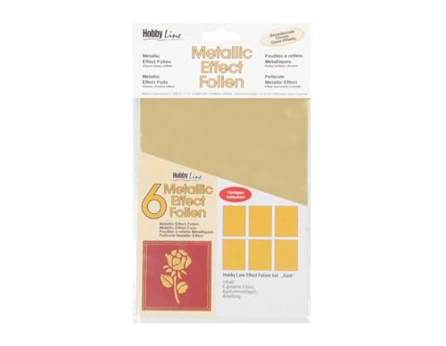 Kreul 49098 - Metallic Effect Folien Set in gold, für bezaubernde Chrom-Glanz-Effekte, DIN A5 Format Kreul 49098 - Metallic Effect Folien Set in gold, für bezaubernde Chrom-Glanz-Effekte, DIN A5 Format von Kreul