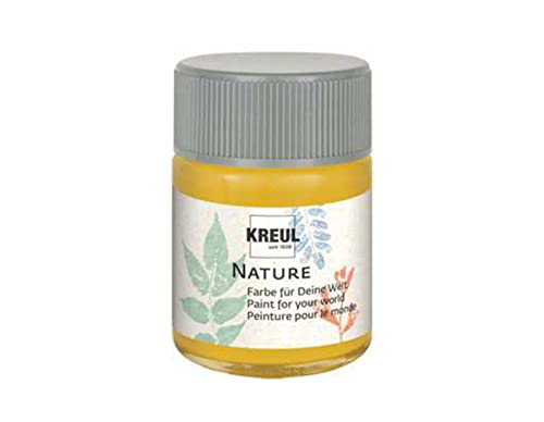KREUL 49422 - Nature Bienenwabe im 50 ml Glas, wasserbasierte Farbe, aus nachhaltigen, natürlichen Rohstoffen, cremig, schnelltrocknend und lichtecht, für zahlreiche Untergründe von Kreul