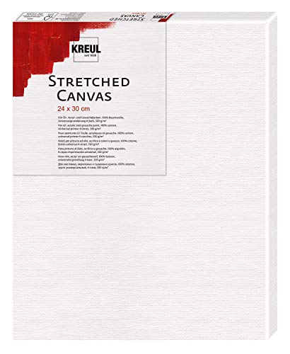 KREUL 592430 - Stretched Canvas, Keilrahmen 24 x 30 cm in Einsteigerqualität, ideal für Acryl- und Gouachefarben, Leinwand aus Baumwolle 4 fach grundiert KREUL 592430 - Stretched Canvas, Keilrahmen 24 x 30 cm in Einsteigerqualität, ideal für Acryl- und Gouachefarben, Leinwand aus Baumwolle 4 fach grundiert von Kreul